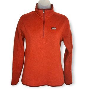 Patagonia Women's Better Sweater 1/4 Zip in Red Delicious sz M